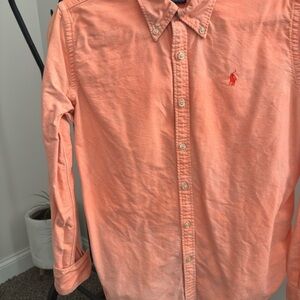 Ralph Lauren Peach Oxford Button-Down Shirt